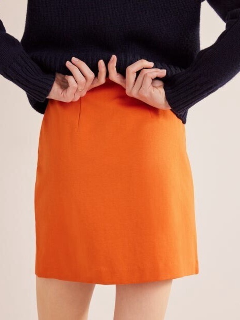 Boden Orange Mini Skirt NWT Size US 8
